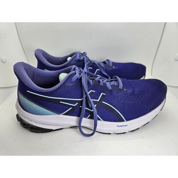 Asics GT-1000 12 Shoes Womens 9.5 Wide Purple Stability Running Athletic Sneaker - Picture 1 of 8
